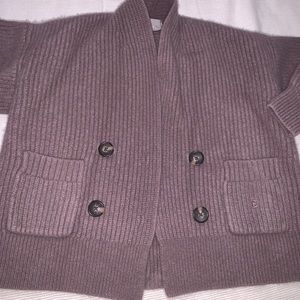 Everlane brown cardigan with buttons size small